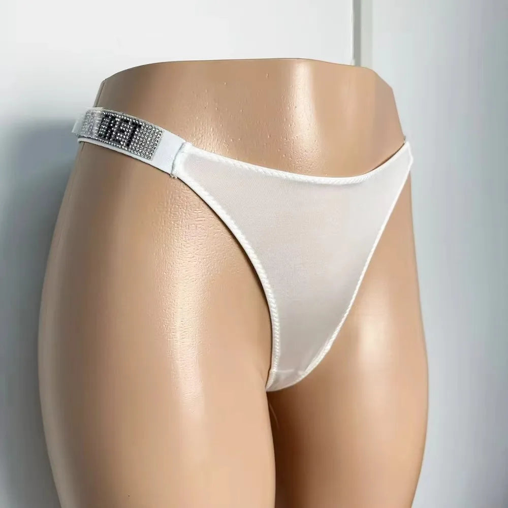 3PCS Victoria's Secret Lace Thongs Woman Comfortable Breathable Panty High Waist Women Underwear Sexy Lingerie Panties Seamless
