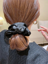 3 Pcs Crystal Dot Scrunchies Hair Rings Fashion Hair Accessories for Women Girls Party Ponytail Holder Hair Accessories