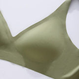 Push-Up Seamless Bras For Women Non-wire Brassiere V-neck Bralette Removable Pads Sports No Trace Underwear Sexy Lingerie S-3XL