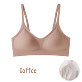 Women's bra, seamless underwear, large breasts, small breasts, gathering, thin semi-fixed cup, beautiful back bra, sexy
