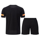 2 Pcs Men's Mesh Breathable Quick-drying Sports Suit Loose Plus Size Running Fitness Mountaineering Casual Short-sleeved Shorts