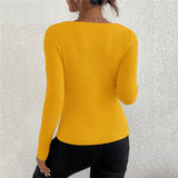 2026 Autumn Winter Women Solid Rib Knit V Neck Stripe Pull Sweater Femme Y2k Long Sleeve Pullover Jersey Tops Fashion Clothes