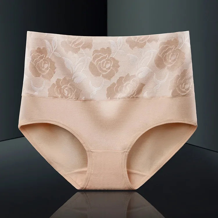 3Pcs/Lot Women's Underwear Plus Size Cotton Panties High Waist Briefs Sexy Lingerie Female Pantys M-5XL Seamless Underpant Girls
