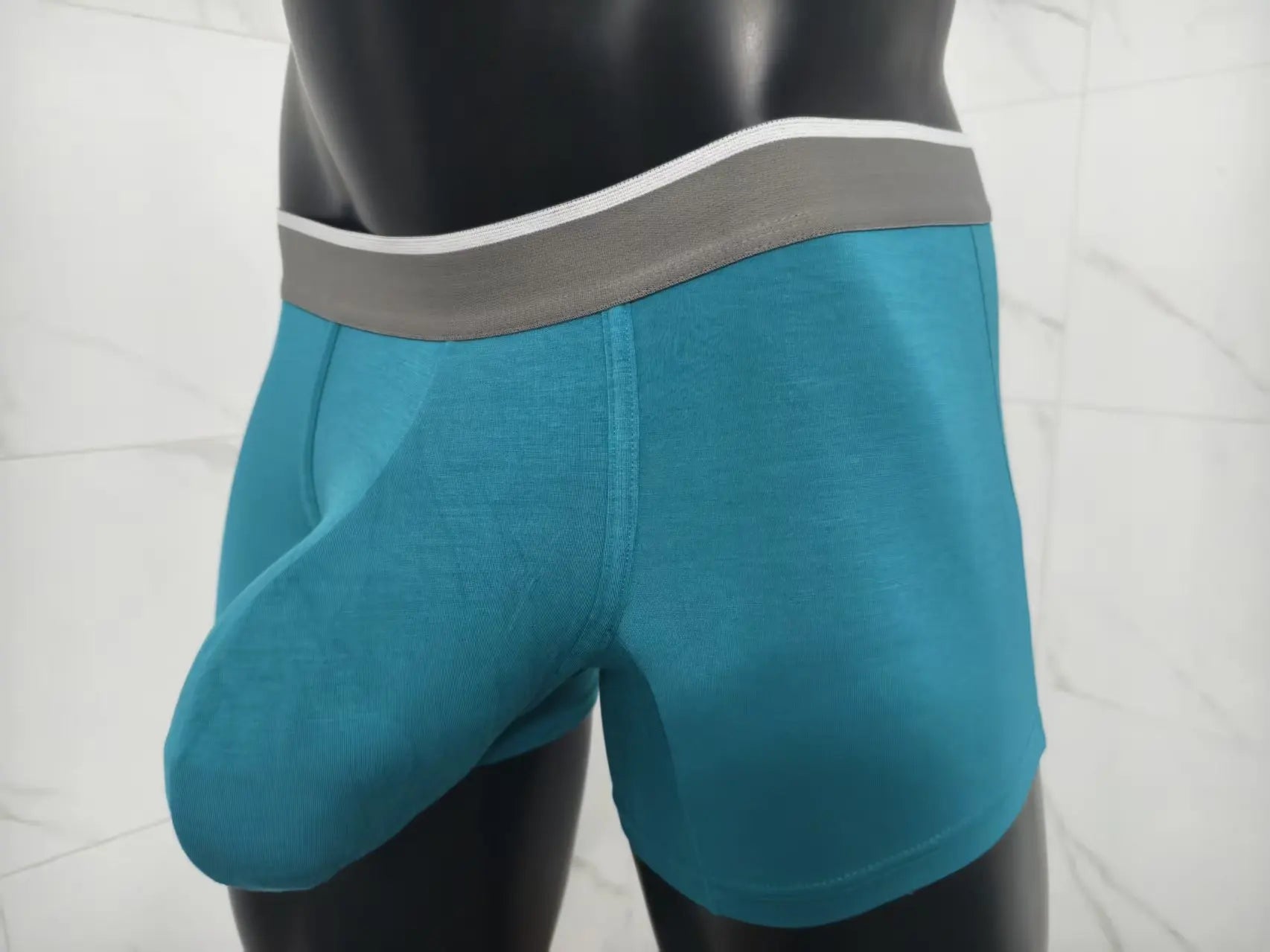 Men Modal Boxer Briefs Big Pouch Underwear Extra Large Bulge Enhancing Breathable Cooling Lightweight Mens Boxers Shorts Panties