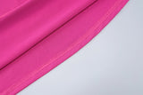 Hugcitar One Shoulder Backless Adjustable Scarf Loop Ruched Sexy Maxi Dress Women Elegant Y2K Streetwear Festival Outfit