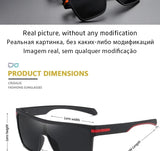Fashion Polarized Sunglasses For Men Square Oversized Anti Glare Driver Mirror Sun Glasses Women UV400 Goggles Male