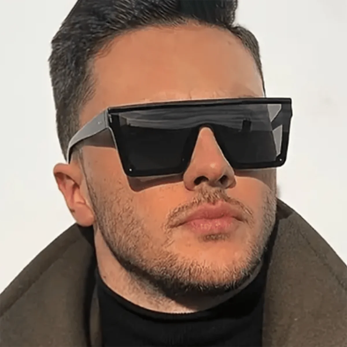 Fashionable Oversized Connected Fashion Glasses Women Unisex Sun Protection Sun Glasses, Outdoor Glasses