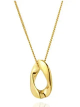 Stainless Steel Vintage Textured Delicate Necklace