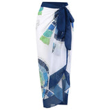 2026 New Sexy Print Retro Swimwear Beach Dress Cover Up Long Skirts Skirt Party Outfits Swimsuit Beachwear