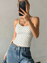 Women Backless Cami Crop Top Summer Solid Color Casual Sleeveless Top Streetwear Y2K Clothes