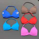 HISTELLO Impact Strappy Bra Women Seamless Gym Underwear High Support Halter Sexy Sports Clothing Push-up Yoga Workout Tank Top