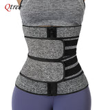 Qtree Waist Trainer Plus Size for Women Sports Girdle Corset Slimming Belly Body Shaper Sweat Trimmer Belt Slimmer Weight Loss