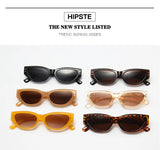 Retro Cat Eye Sunglasses Women Vintage Small Eyewear Women Men Rivet Sun Glasses Female Luxury Brand Eyewear UV400