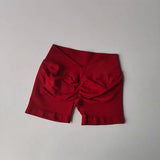 Women's High-Waist Yoga Sports Shorts Summer V-Shaped Widen Peach Hip Lifting Tight Fit Three-Part Fitness Shorts
