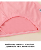 7Pcs Women's Underwear Girls Cotton Panties Sexy Briefs Breathable Soft Lingerie Female Cute Solid Color Underpants Plus Size