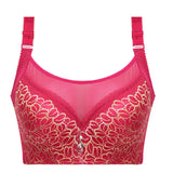 Thin Cup Push Up Bra Mesh Lace Bras For Women Plus Size Underwear Brassiere Elegant Pattern Lingerie