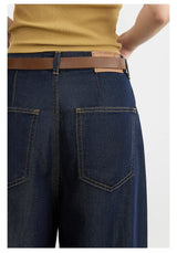CHIC VEN Women's Jeans Loose Casual New High Waist Split Female Wide Leg Denim Pants  Spring Autumn 2025