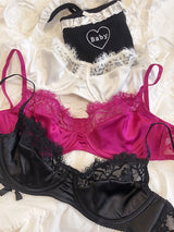 Sexy Underwear Set for Women Ultra-thin Bra Set French Lace Breathable Bralette Female Silk Comfort Bras and Thong Lingerie