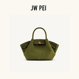 JW PEI Lucia Top-Handle Bag Luxury Designer Crossbody Shoulder Bag for Women Elegant Turn Lock Vegan Leather Messenger Purse