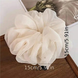 1/3/5pcs Large Mesh Hair Rope for Women Simple Fashiona Girl Hair Tie Hair Ring Simplicity High Ponytail Scrunchie