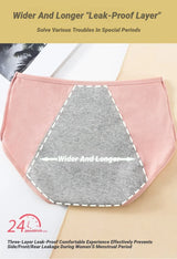 4Pcs Women'S Menstrual Panties High Waist Cotton Briefs Lingerie Physiological Pants Leak Proof Underwear Ladies Period Panty