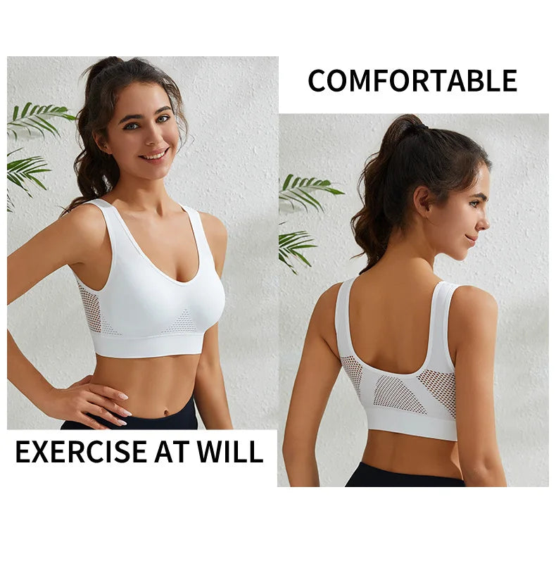 Beautiful Back Sports Bra Shockproof Running Fitness Anti-sagging Upper Collection Soft Support High-strength Women's Yoga Vest