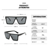 Fashionable Oversized Connected Fashion Glasses Women Unisex Sun Protection Sun Glasses, Outdoor Glasses