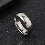 2mm Thin Stainless Steel Rings Rose Gold Fashion Simple Titanium Steel Rings for Women Girl Gifts