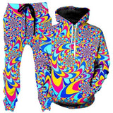 Colorful Abstract Mandala 3D Print Hoodies Pants Set Men's Sweatshirts Sweatpants Two Piece Suits Outdoor Tracksuit Man Clothing