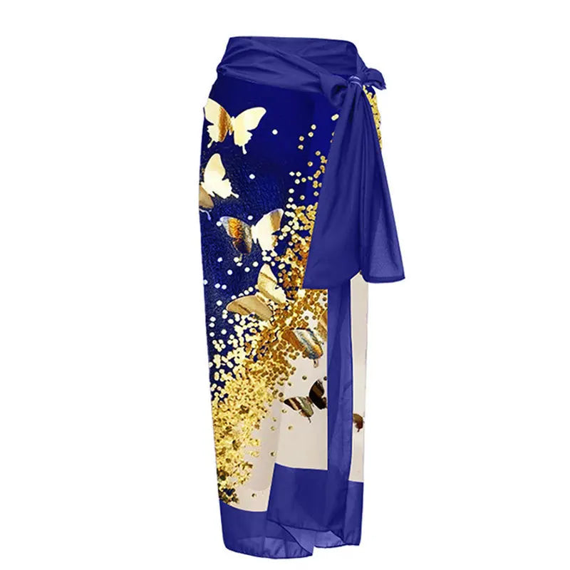 2026 New Sexy Print Retro Swimwear Beach Dress Cover Up Long Skirts Skirt Party Outfits Swimsuit Beachwear