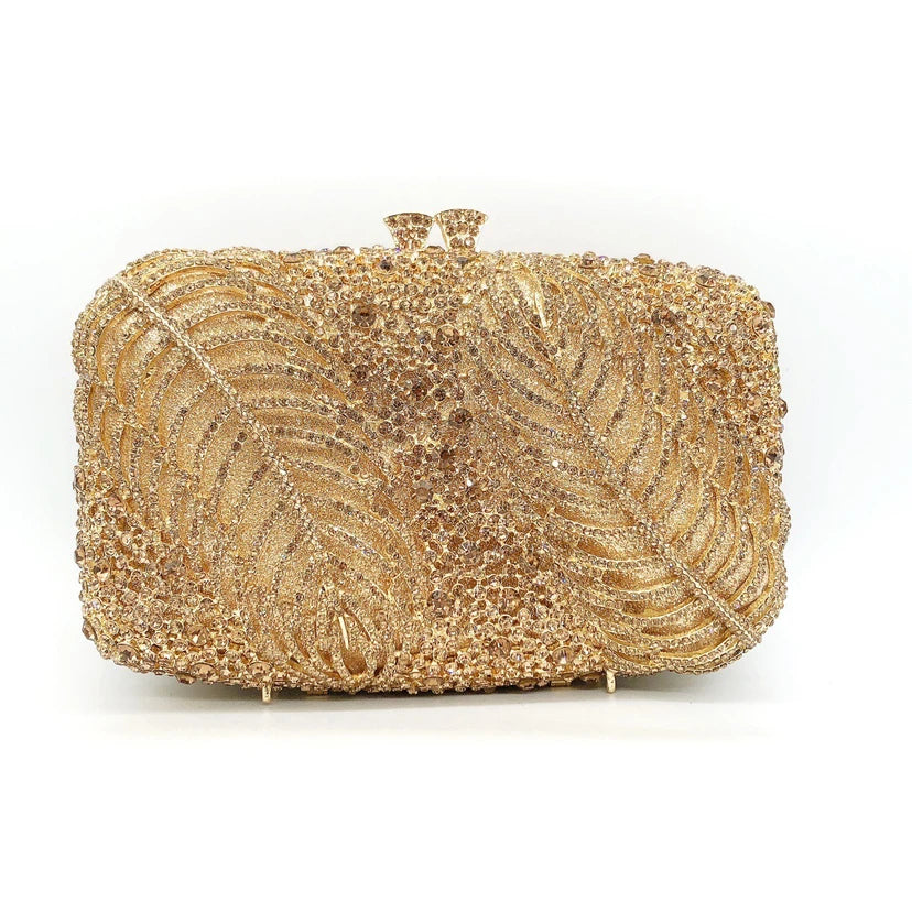 New Rhinestone Clutch Purse Women Elegant Wedding Party Bride Bag Prom Evening Handbag Sparkly Crystal Diamond Birthday Gift