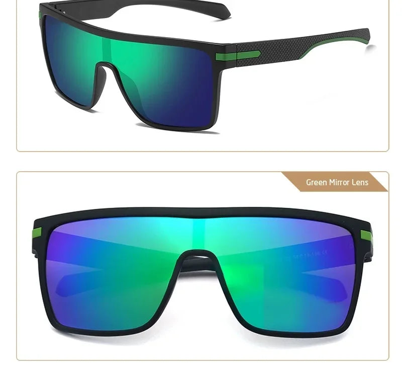 Fashion Polarized Sunglasses For Men Square Oversized Anti Glare Driver Mirror Sun Glasses Women UV400 Goggles Male