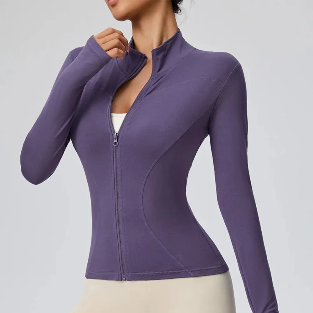 NEW Summer Women's Stand Collar Yoga Sun Protection Jacket, Anti-UV Slim Lightweight Sun Shirt for Outdoor Sports & Daily Wear