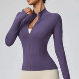 NEW Summer Women's Stand Collar Yoga Sun Protection Jacket, Anti-UV Slim Lightweight Sun Shirt for Outdoor Sports & Daily Wear