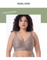 FallSweet Push UP Bra for Women Seamless Plus Size Bras Thin Cup Wireless Bralette Sexy Brassiere Femme M-6XL