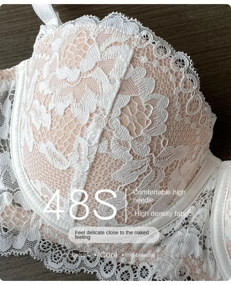 Women 1/2 Cup Lace Bra Sexy Floral Underwire Underwear Ladies Push Up Bras Female Comfortable Bra Half Cup Brassiere Lingerie