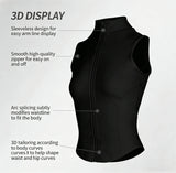 Zip Up Training Vest, Sleeveless Quick Dry Top for Gym, Running & Yoga, Casual Outer Wear