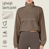 1PC Women's Long-Sleeve Fitted Athletic Jacket for Spring & Fall - Ideal for Running, Gym Workouts & Yoga