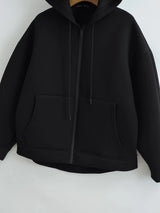 HH 2026 Casual Women's Soild Zipper Hoodie Long Sleeve Big Pocket Zipper Jacket With Hood Female Loose Outerwear Coat Tops