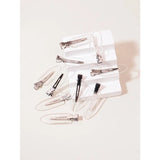 10pcs Seamless Fashion Transparent Hair Clips for Girls Makeup Facial Accessory Styling Clips for Real Hair Wigs