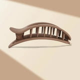 Leopard Matte Oval Hair Claw Clip for Women New Design Curved Flat Acrylic Barrettes Fashion Styling Hair Accessories