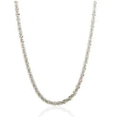 Stainless Steel Vintage Textured Delicate Necklace