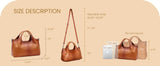 Genuine Leather Shoulder Bags and Quiet Luxury Handbags for Women Purses Designer Cross Body Hobo Medium Size Tote Bags