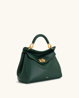 JW PEI Lucia Top-Handle Bag Luxury Designer Crossbody Shoulder Bag for Women Elegant Turn Lock Vegan Leather Messenger Purse