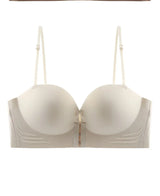 FINETOO Front Closure Sexy Push Up Bra Women Invisible Bras Underwear Lingerie For Female Brassiere Strapless Seamless Bralette