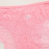 3PC/Set Women's Sexy Floral Lace Panties Low Rise Hollow Out Briefs Transparent Underwear Female Elastic Straps Soft Lingerie