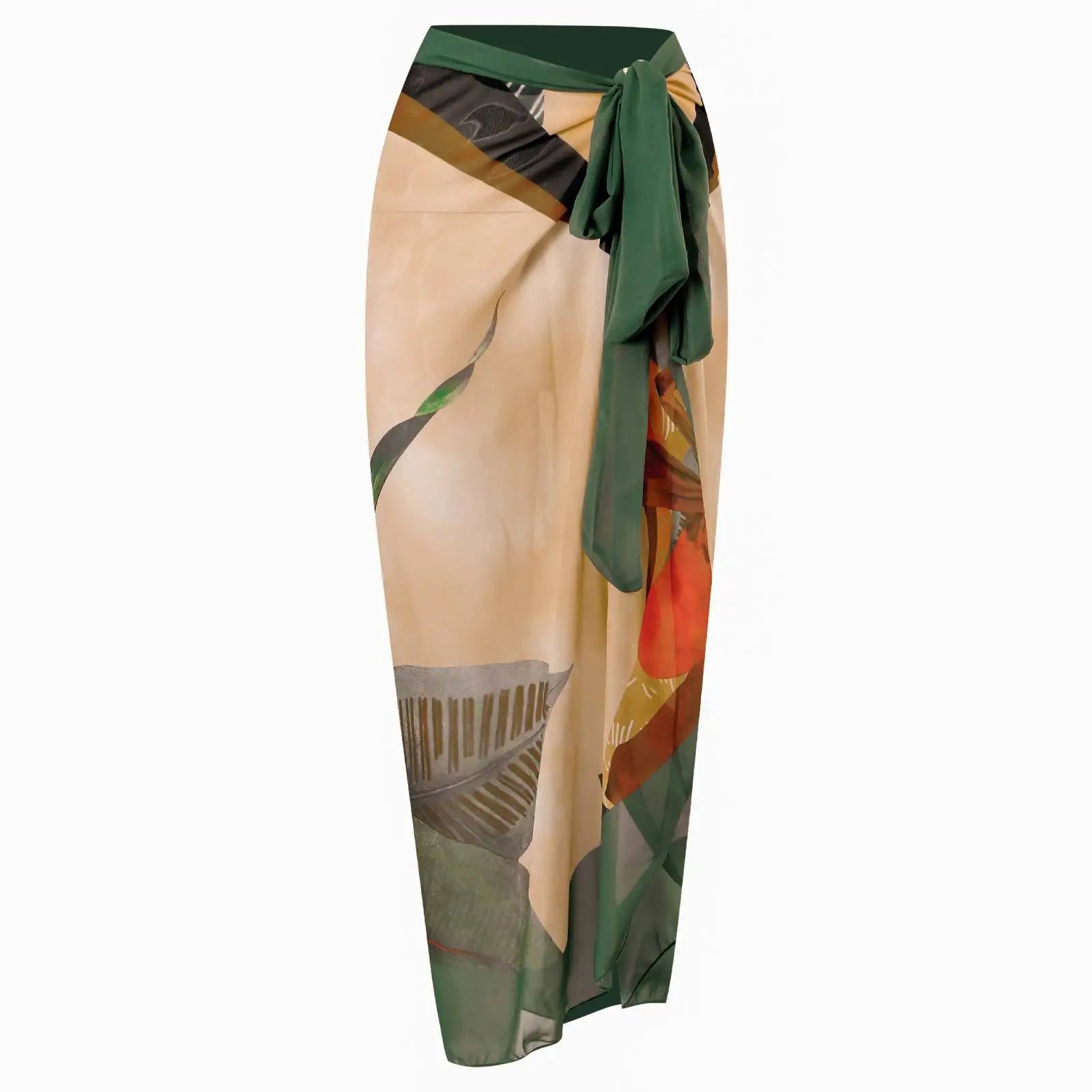 2026 New Sexy Print Retro Swimwear Beach Dress Cover Up Long Skirts Skirt Party Outfits Swimsuit Beachwear