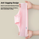 Candy Color Underpant Women'S Comfort High-Quality Cotton Mid Waist Breathable Solid Skin Friendly Panties Plus Size Briefs Soft