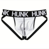 Men's HUNK Athletic Jockstrap Performance Jock Thong Moisture-Wicking Breathable Low-Rise Training Underwear Backless G-String