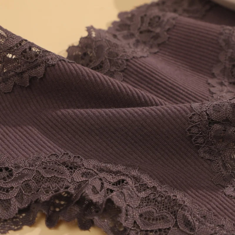 7PCS/Set Women Sexy Lace Panties Cotton Seamless Brazilian Panties Female Sexy Low Rise Soft Underwear G-String Lingerie S-XL